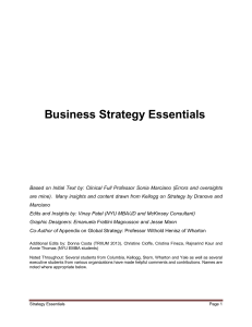 Strategy Essentials