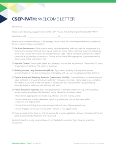 Tool #01 Welcome Letter CSEP-PATH 2021