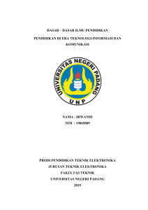 13. Pendidikan di era teknologi informasi dan komunikasi