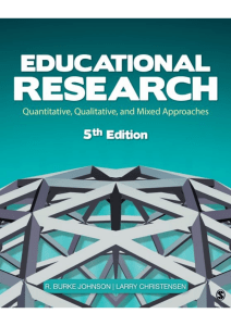 EDUCATIONAL RESEARCH