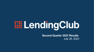 LendingClub-2Q23-Earnings-Presentation