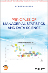 Principles Of Managerial Statistics And Data Science By 1e Roberto Rivera