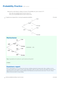 Probability Practice-key