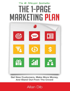 The 1 Page Marketing Plan