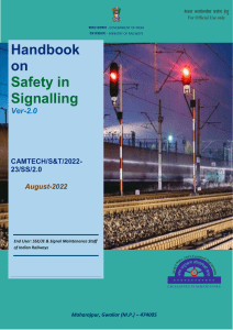 Handbook on Safety in Signalling ver 2