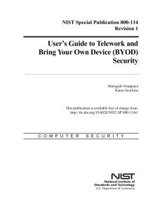 NIST.SP.800-114r1 User’s Guide to Telework and BYOD Security