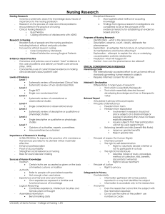 Nursing Research Notes