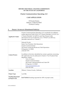 Charter El Dorado Revised Project Summary rev 08 21 2020