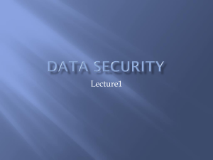 2 - T1 -Data Security Intro and DB Access Controls