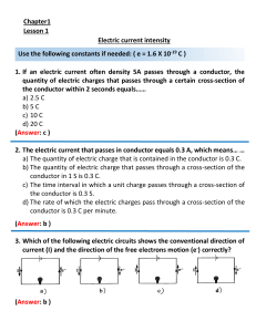 Introduction to electricity - practice problems