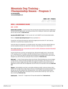 Champoinship Season - Program 3