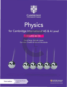 New syllabus Cambridge International AS and A Levels - Physics Coursebook-1
