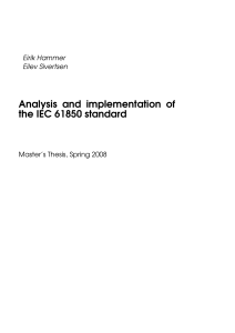 2008 Analysis implementation 61850 standard