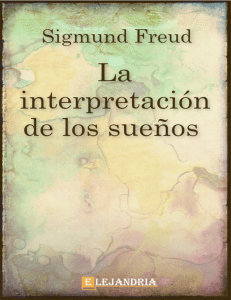 Sigmund Freud La interpretacion de los suenos