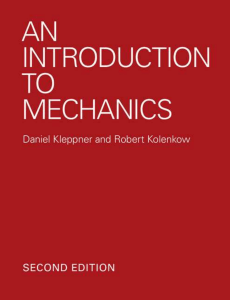 An Introduction to Mechanics Kleppner Ko