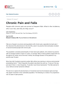 Chronic Pain and Falls 02262023
