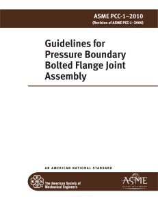 Guidelines for Pressure Boundary Bolted