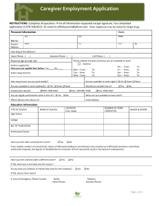 Caregiver Employment Application1 (1)