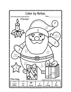 Santa Colouring Page