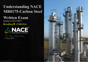 Understanding NACE MR0175 Carbon Steel W