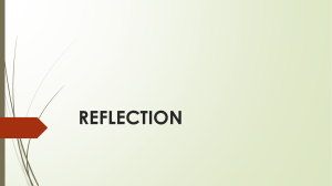 REFLECTION-1 o level