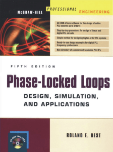 pdfcoffee.com mcgraw-hill-phase-locked-loops-design-simulation-and-applications-5ed-pdf-free