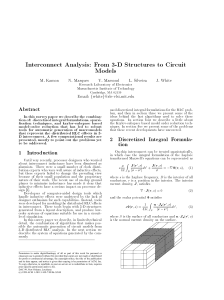 Interconnect analysis from 3D structures