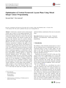Optimization of Vertical Formwork Layout Plans Using Mixed Integer Linear Programming - IM NOT THE OWNER
