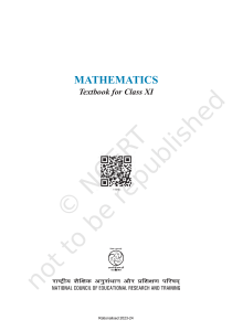 11th maths book