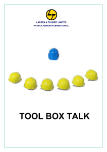 95 Topic for Tool Box Talk
