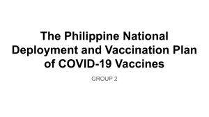5. The Philippine National  Deployment and Vaccination Plan  of COVID-19 Vaccines