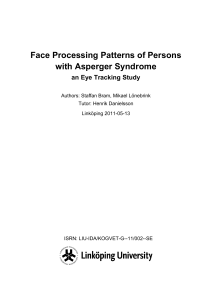 Face Processing Patterns of Persons With Asperger syndrome