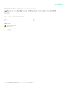 Applications of natural products in the control of