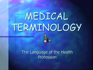 A  Medical Terminology