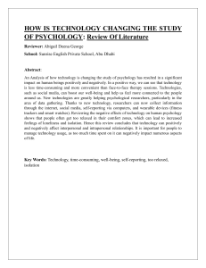 Psychology Reserch & Abstract