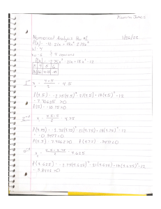 Numerical Analysis Hw1
