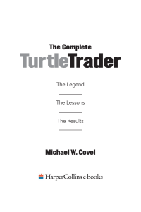 The Complete Turtle Trader