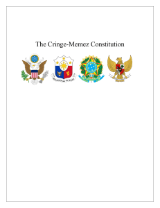 The Cringe Memez Constitution
