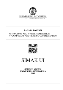 SIMAK Pascasarjana & S1 Ekstensi 2015