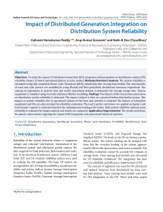 Impact of Distributed Generation Integration on Distribution System Reliability