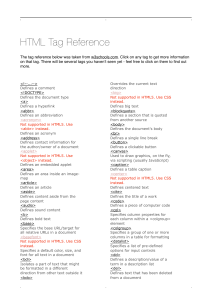 35 Reference 1 - HTML Tag Reference (1)