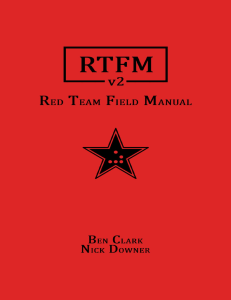 Ben-Clark -Nick-Downer-RTFM -Red-Team-Field-Manual-v2-Independently-published- 2022 
