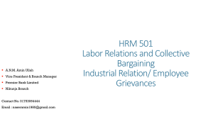 Labor Relations & Collective Bargaining Presentation