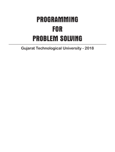 Programming for Problem Solving (GTU McGraw-Hill) [GTURanker.com]