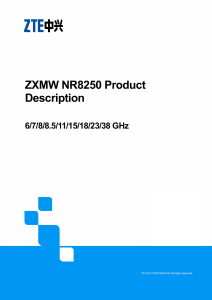 Datasheet zte zxmwnr 8250- RTUME - RTUMO