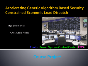 Accelerating Genetic Algorithm Based Security constrained Economic Load Dispatch
