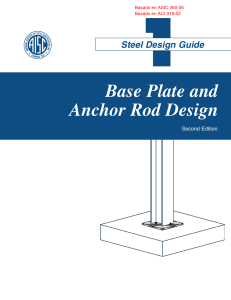 Design Guide 01 Base Plate and Anchor Rod Design (Second Edition)