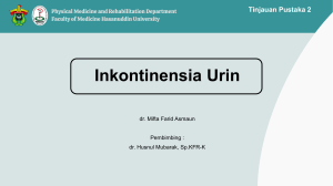 Inkontinensia Urin: Tinjauan Pustaka