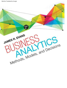 Vie Business Analytics 2nd Edition