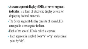 LECTURE 55 LED SEVEN SEGMENT DISPLAY and ITS INTERFACING WITH LPC 2148
